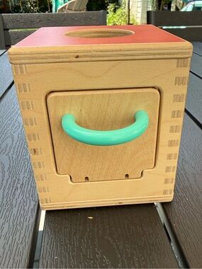 Lovevery Wooden Object Drop Box with Ball | Montessori Toy